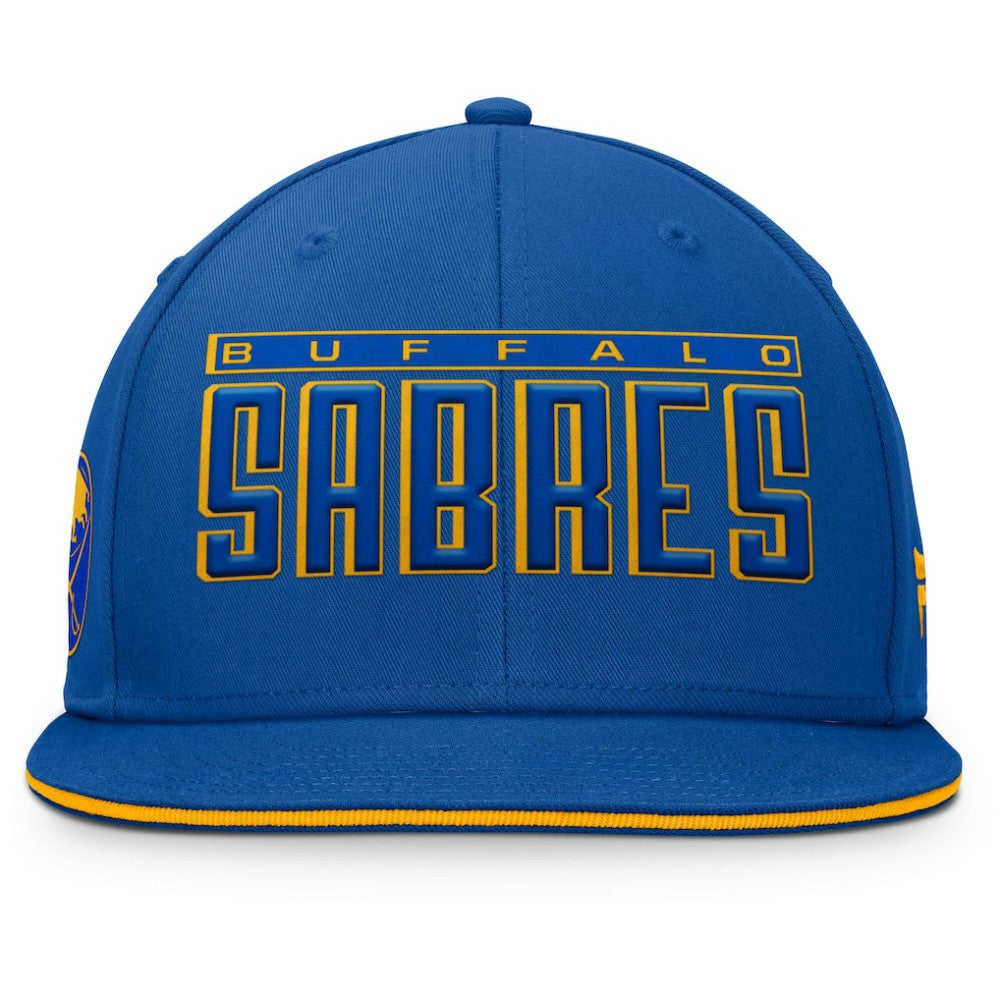 NHL Royal Buffalo Sabres Fanatics Fundamental Gino Stack Snapback Hat