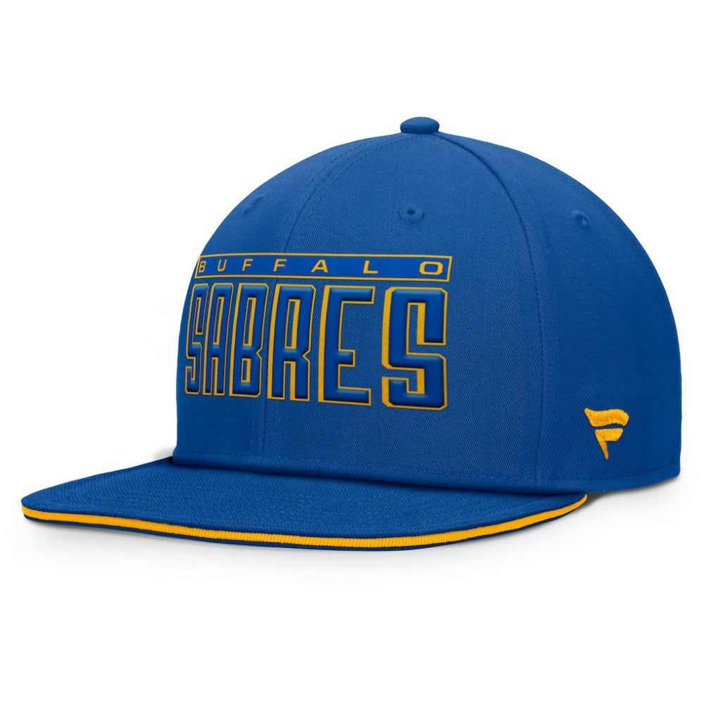 NHL Royal Buffalo Sabres Fanatics Fundamental Gino Stack Snapback Hat