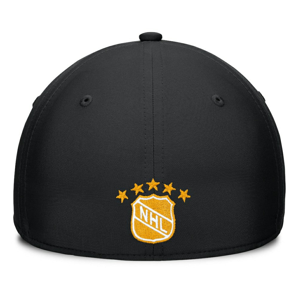 NHL Black/Gold Boston Bruins Fanatics Heritage Captain Flex Hat