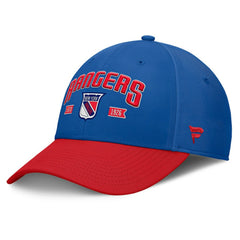 NHL Blue/Red New York Rangers Fanatics Heritage Captain Flex Hat