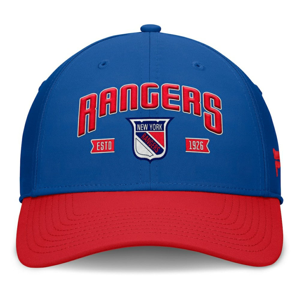 NHL Blue/Red New York Rangers Fanatics Heritage Captain Flex Hat
