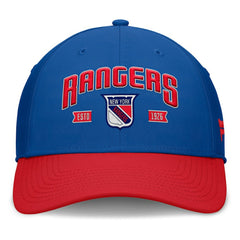 NHL Blue/Red New York Rangers Fanatics Heritage Captain Flex Hat