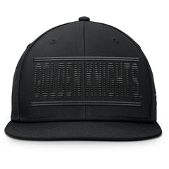 NHL Black Vegas Golden Knights Fanatics Heritage Ice Time Wordmark Fitted Hat