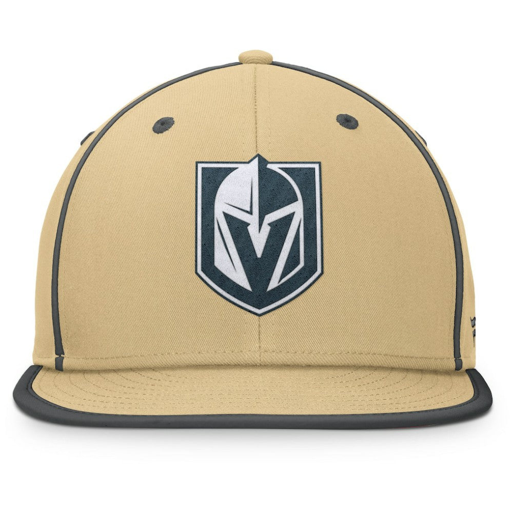 NHL Gold Vegas Golden Knights Fanatics Heritage Ice Time Fitted Hat