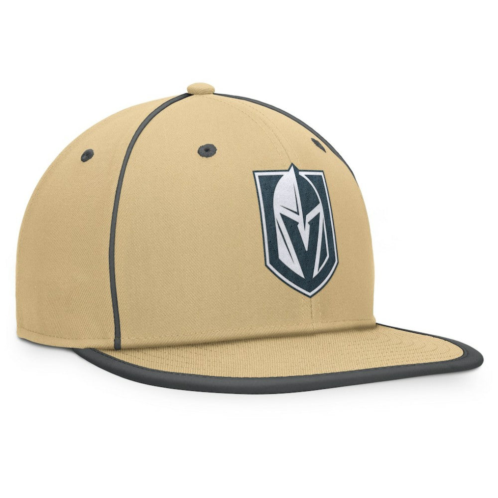 NHL Gold Vegas Golden Knights Fanatics Heritage Ice Time Fitted Hat