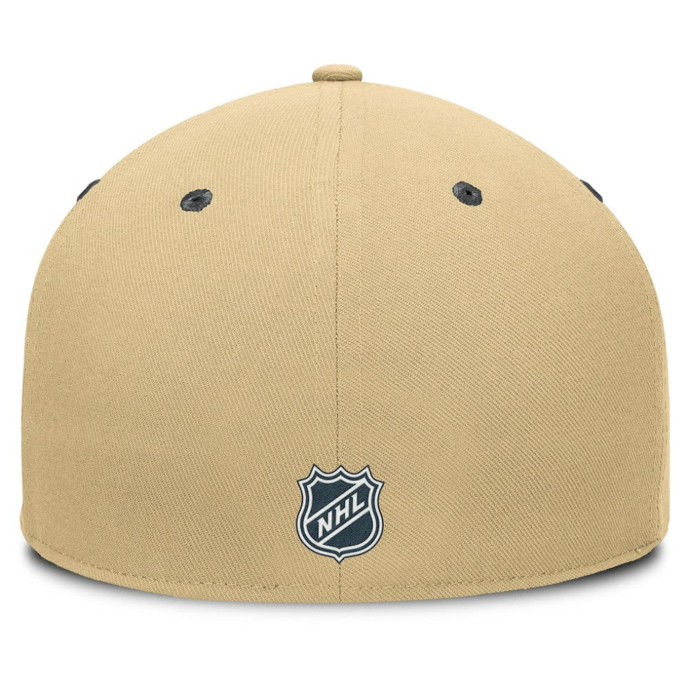NHL Gold Vegas Golden Knights Fanatics Heritage Ice Time Fitted Hat