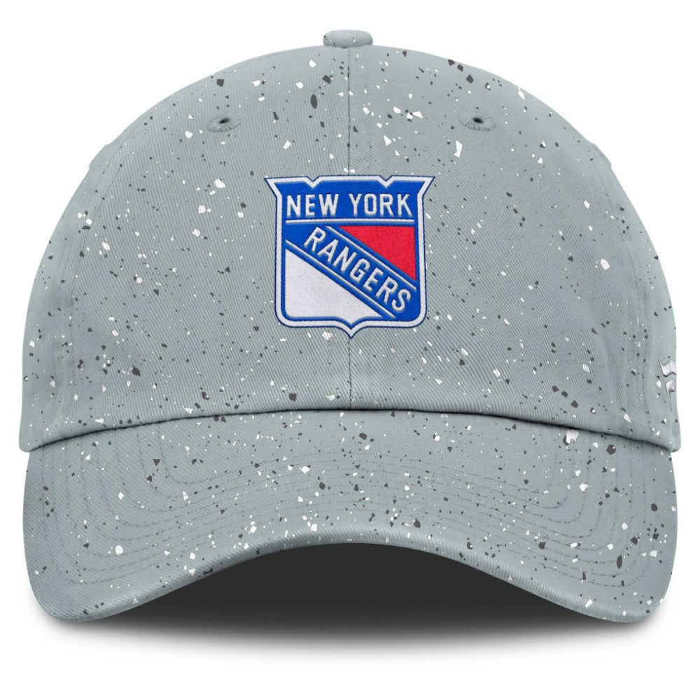 NHL Gray New York Rangers Fanatics Women's Heritage Snow Day Speckle Adjustable Hat