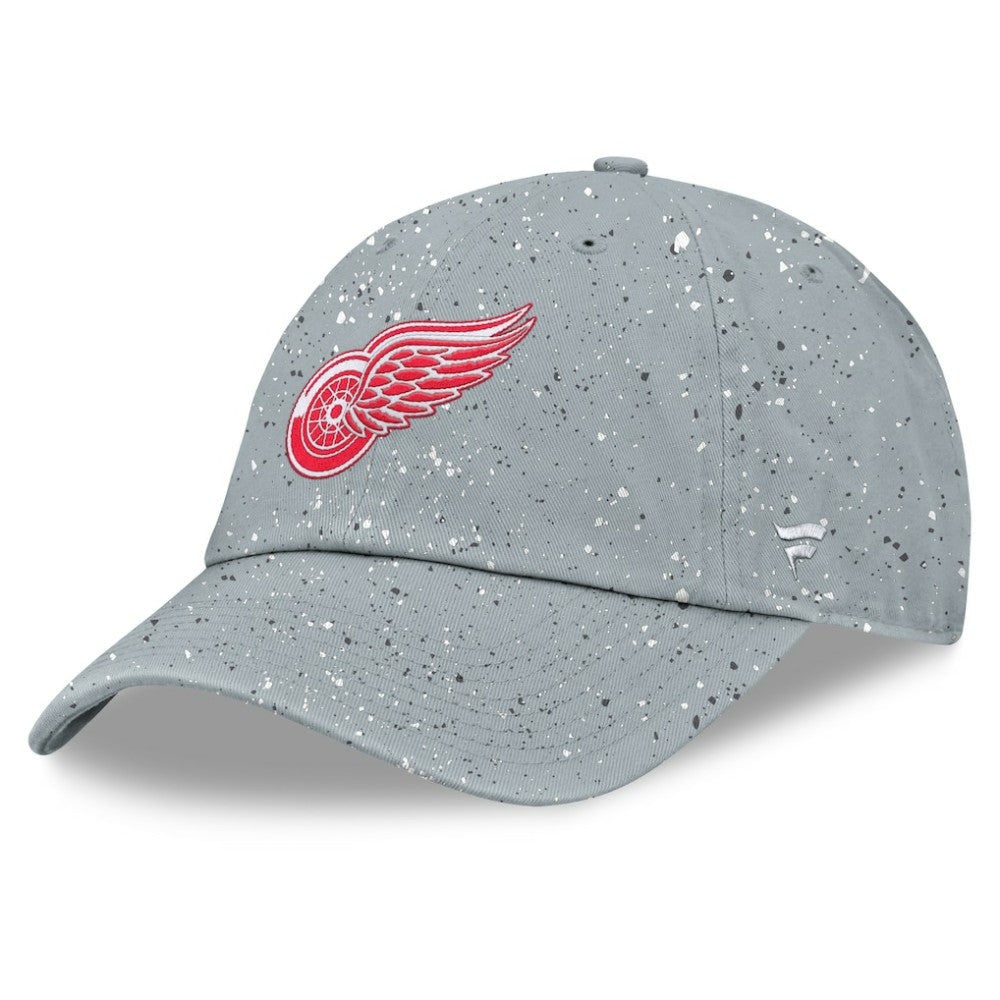 NHL Gray Detroit Red Wings Fanatics Women's Heritage Snow Day Speckle Adjustable Hat