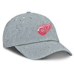 NHL Gray Detroit Red Wings Fanatics Women's Heritage Snow Day Speckle Adjustable Hat