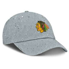 NHL Gray Chicago Blackhawks Fanatics Women's Heritage Snow Day Speckle Adjustable Hat