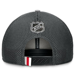 NHL Gray New York Rangers Fanatics Authentic Pro Home Ice Trucker Adjustable Hat