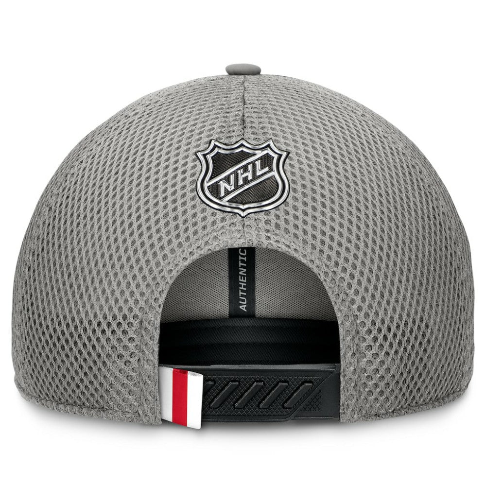 NHL Gray New York Rangers Fanatics Authentic Pro Home Ice Trucker Adjustable Hat