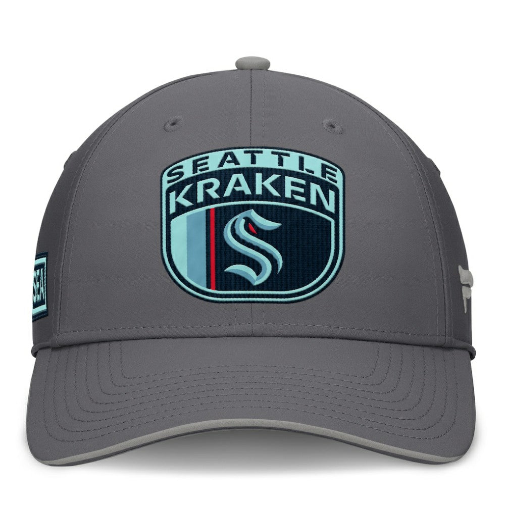 NHL Gray Seattle Kraken Fanatics Home Ice Flex Hat