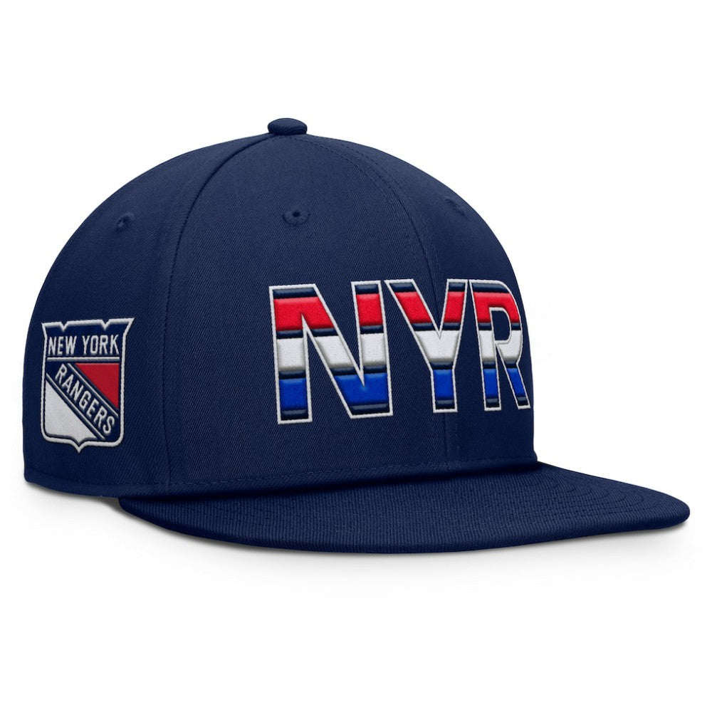 NHL Navy New York Rangers Fanatics Authentic Pro Alternate Jersey Snapback Hat