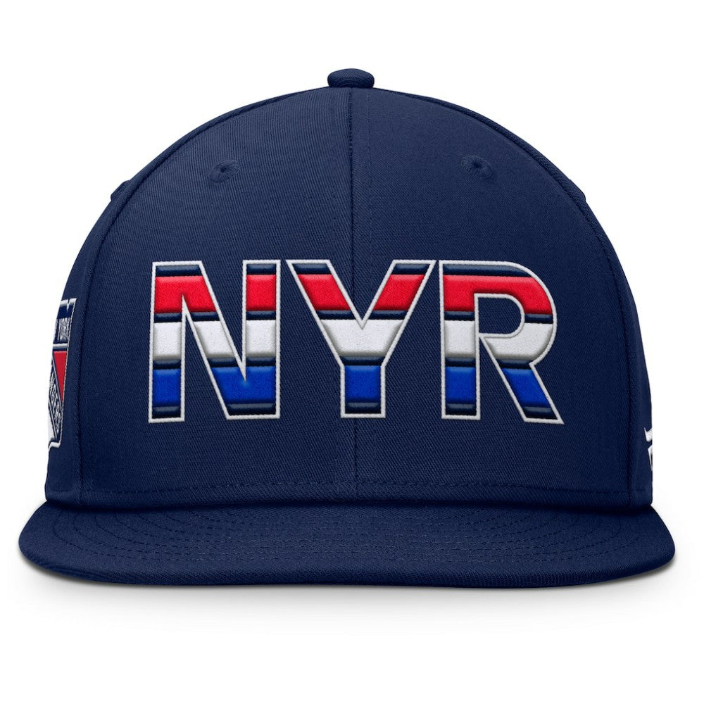 NHL Navy New York Rangers Fanatics Authentic Pro Alternate Jersey Snapback Hat
