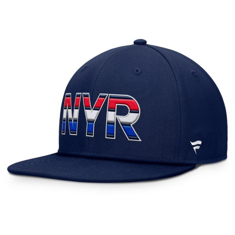 NHL Navy New York Rangers Fanatics Authentic Pro Alternate Jersey Snapback Hat