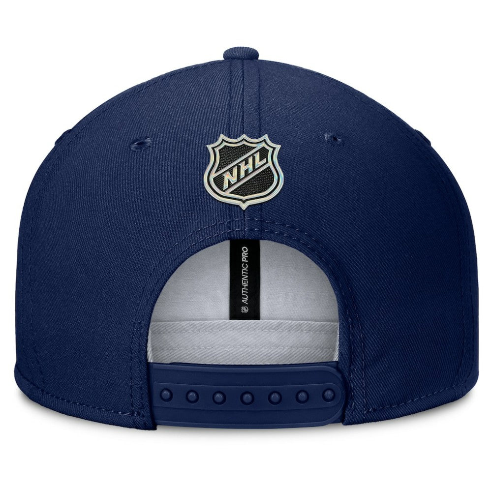 NHL Navy New York Rangers Fanatics Authentic Pro Alternate Jersey Snapback Hat