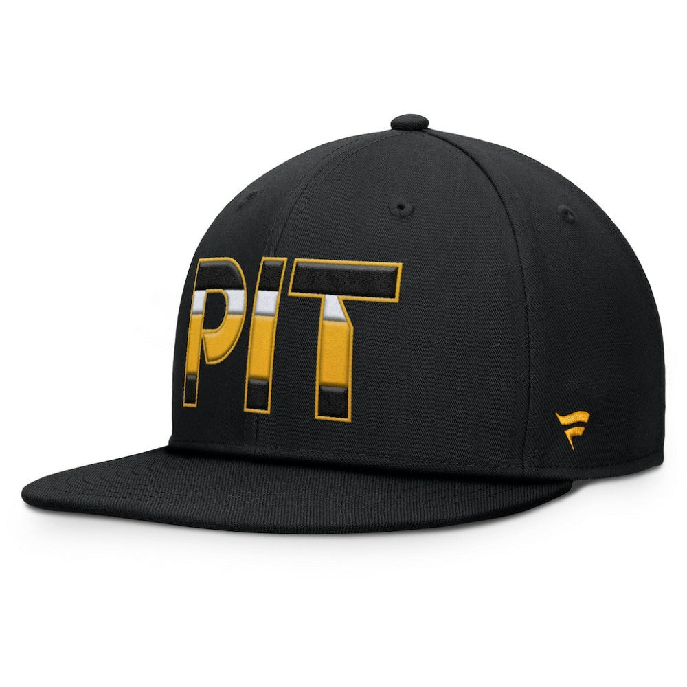 NHL Black Pittsburgh Penguins Fanatics Authentic Pro Alternate Jersey Snapback Hat