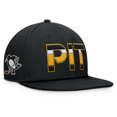 NHL Black Pittsburgh Penguins Fanatics Authentic Pro Alternate Jersey Snapback Hat