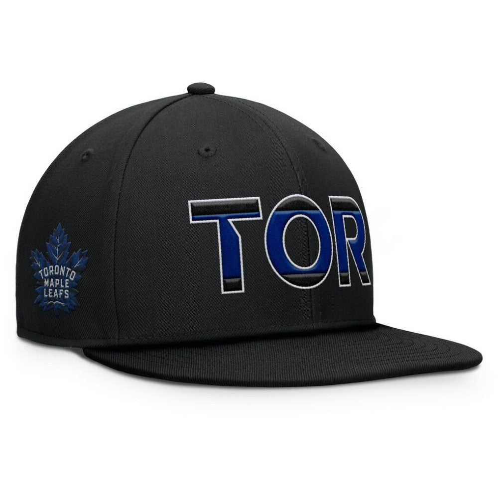 NHL Black Toronto Maple Leafs Fanatics Authentic Pro Alternate Jersey Snapback Hat