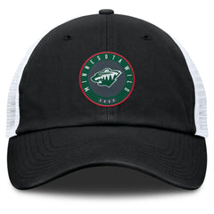 NHL Black/Gray Minnesota Wild Fanatics Averie Trucker Adjustable Hat