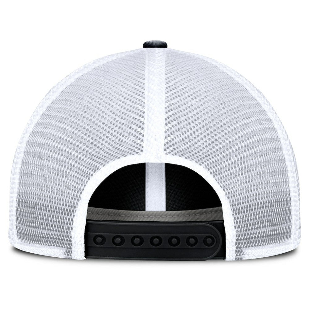 NHL Black/White Boston Bruins Fanatics Averie Trucker Adjustable Hat