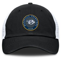NHL Black/White Nashville Predators Fanatics Averie Trucker Adjustable Hat