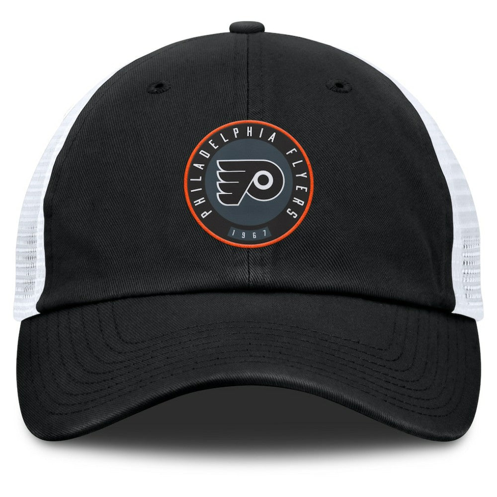 NHL Black/Gray Philadelphia Flyers Fanatics Averie Trucker Adjustable Hat