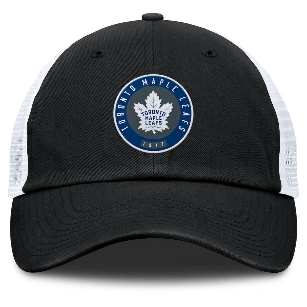 NHL Black/Gray Toronto Maple Leafs Fanatics Averie Trucker Adjustable Hat
