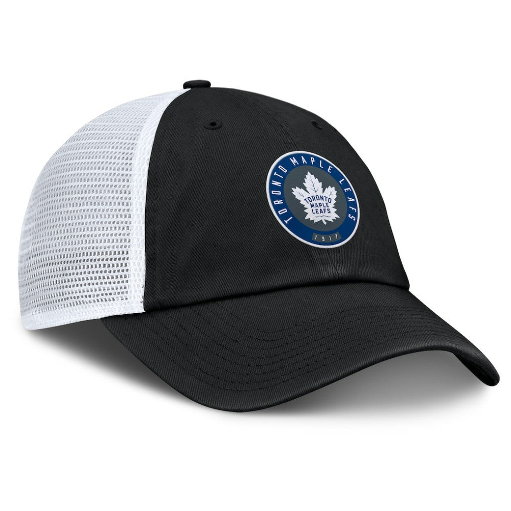 NHL Black/Gray Toronto Maple Leafs Fanatics Averie Trucker Adjustable Hat