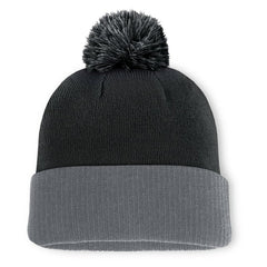 NHL Black Seattle Kraken Fanatics Aspyn Cuffed Knit Hat with Pom