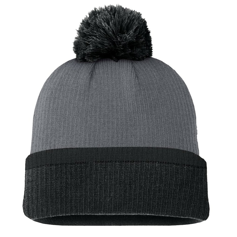 NHL Charcoal Pittsburgh Penguins Fanatics Women's Cuffed Knit Hat with Pom