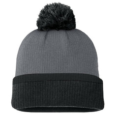 NHL Charcoal Pittsburgh Penguins Fanatics Women's Cuffed Knit Hat with Pom