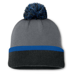 NHL Charcoal New York Rangers Fanatics Women's Cuffed Knit Hat with Pom