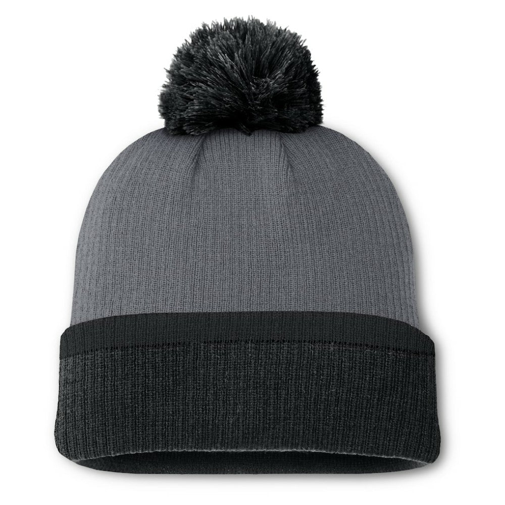 NHL Charcoal Boston Bruins Fanatics Women's Cuffed Knit Hat with Pom