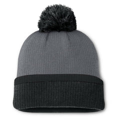 NHL Charcoal Boston Bruins Fanatics Women's Cuffed Knit Hat with Pom