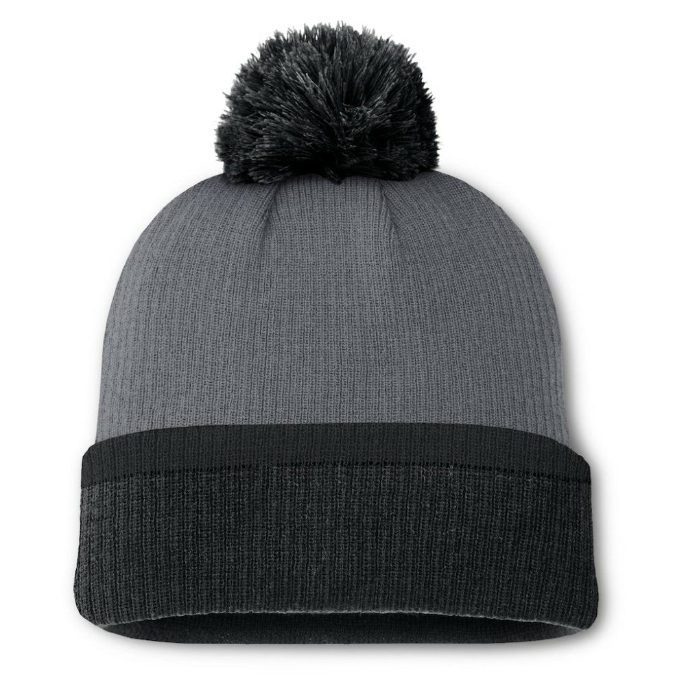 NHL Charcoal Vegas Golden Knights Fanatics Women's Cuffed Knit Hat with Pom