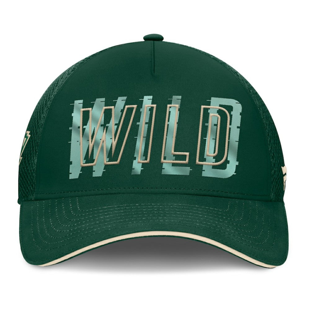 NHL Green Minnesota Wild Fanatics Fundamental Flex Hat