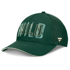 NHL Green Minnesota Wild Fanatics Fundamental Flex Hat