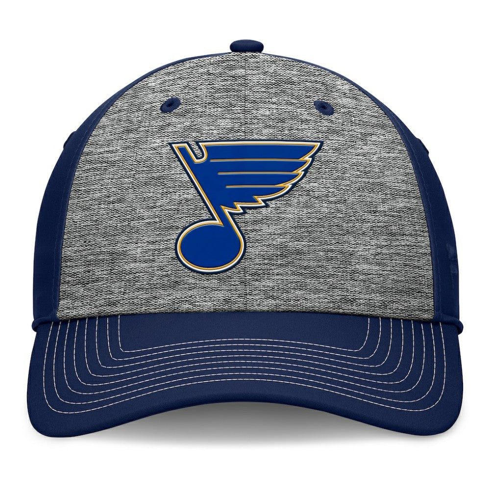 NHL Gray/Navy St. Louis Blues Fanatics Fundamental Top Shelf 2-Tone Flex Hat