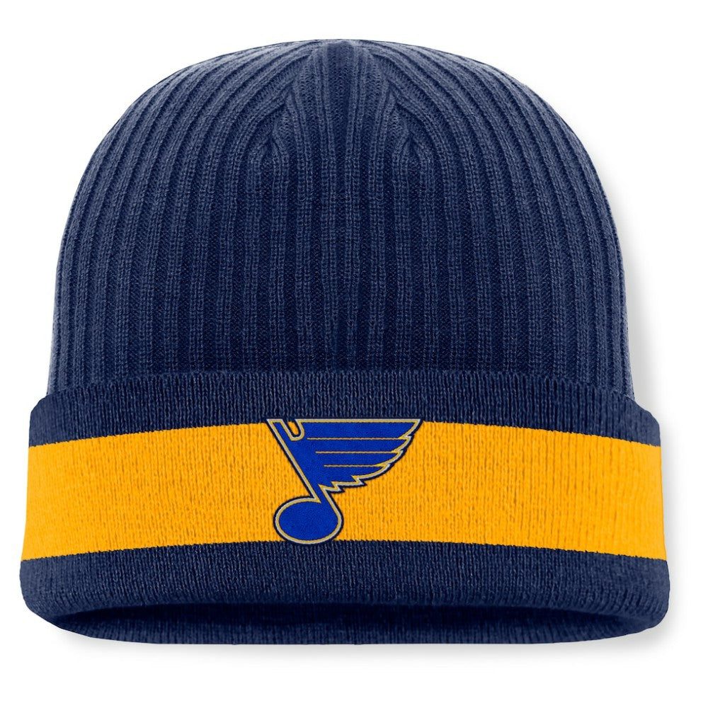 NHL Blue St. Louis Blues Fanatics Blueliner Cuffed Knit Hat