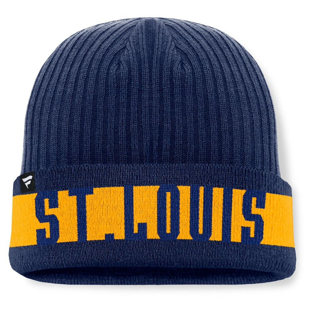 NHL Blue St. Louis Blues Fanatics Blueliner Cuffed Knit Hat