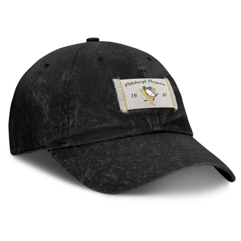 NHL Black Pittsburgh Penguins Fanatics Women's Heritage Away Game Adjustable Hat