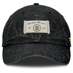 NHL Black Boston Bruins Fanatics Women's Heritage Away Game Adjustable Hat