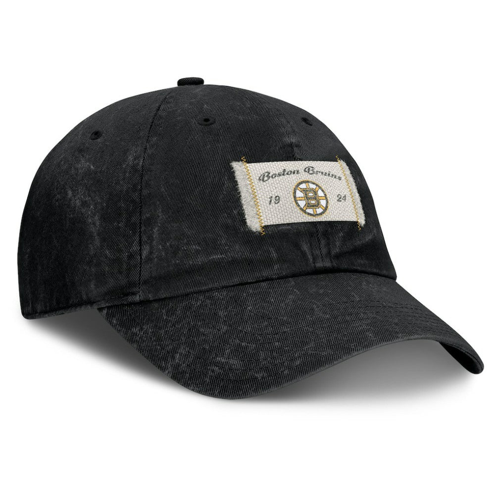 NHL Black Boston Bruins Fanatics Women's Heritage Away Game Adjustable Hat