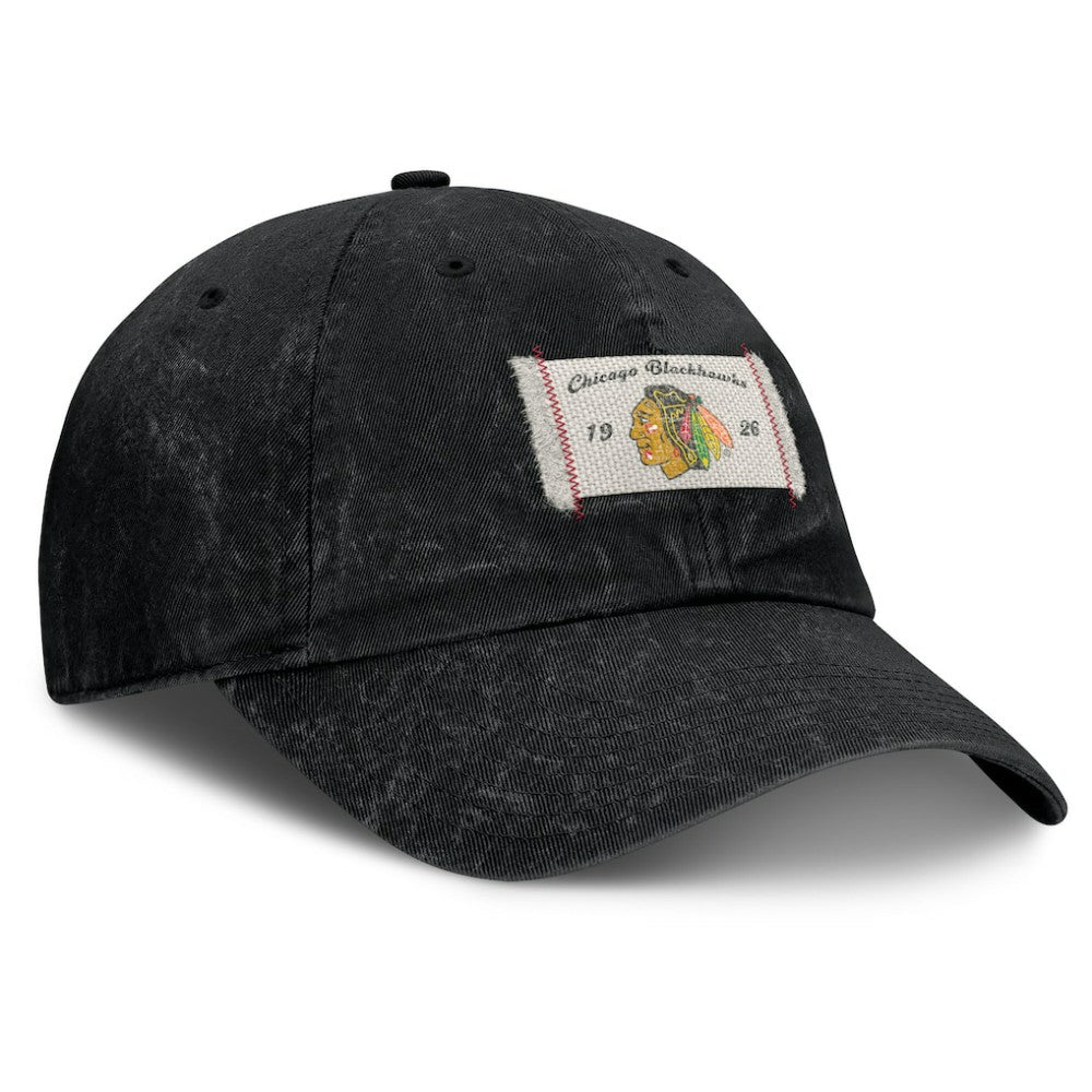 NHL Black Chicago Blackhawks Fanatics Women's Heritage Away Game Adjustable Hat