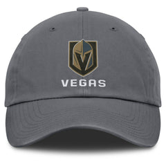 NHL Charcoal Vegas Golden Knights Fanatics Washed Adjustable Hat