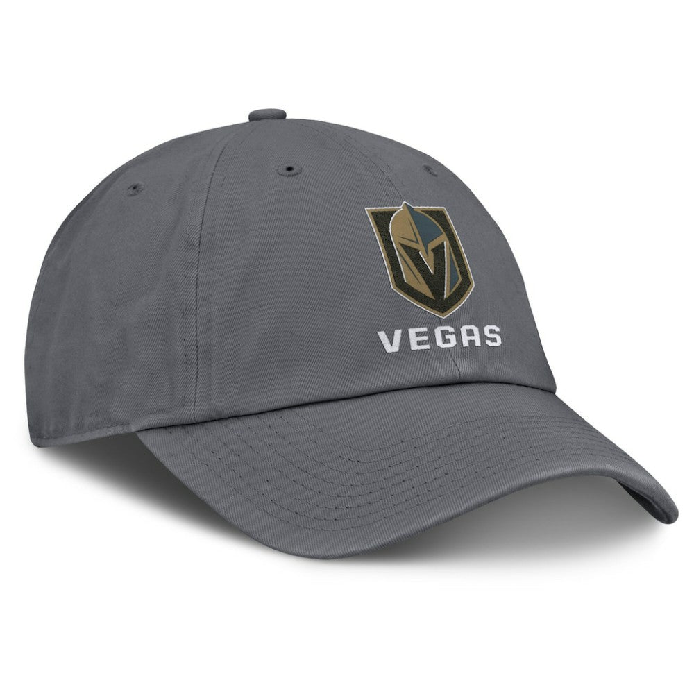 NHL Charcoal Vegas Golden Knights Fanatics Washed Adjustable Hat