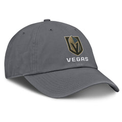 NHL Charcoal Vegas Golden Knights Fanatics Washed Adjustable Hat