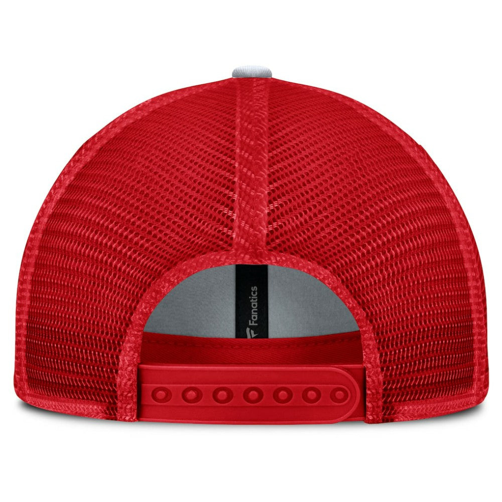 NHL Red Detroit Red Wings Fanatics Fundamental One-Time Trucker Adjustable Hat